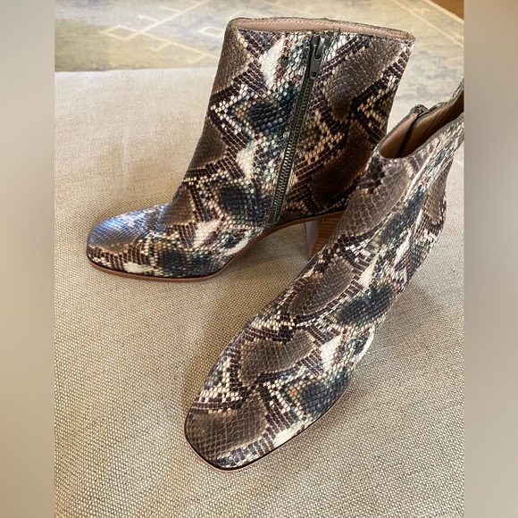 MADEWELL SIZE 9 The Greer Boot in Snake Embossed Leather mb828 - Picture 6 of 7